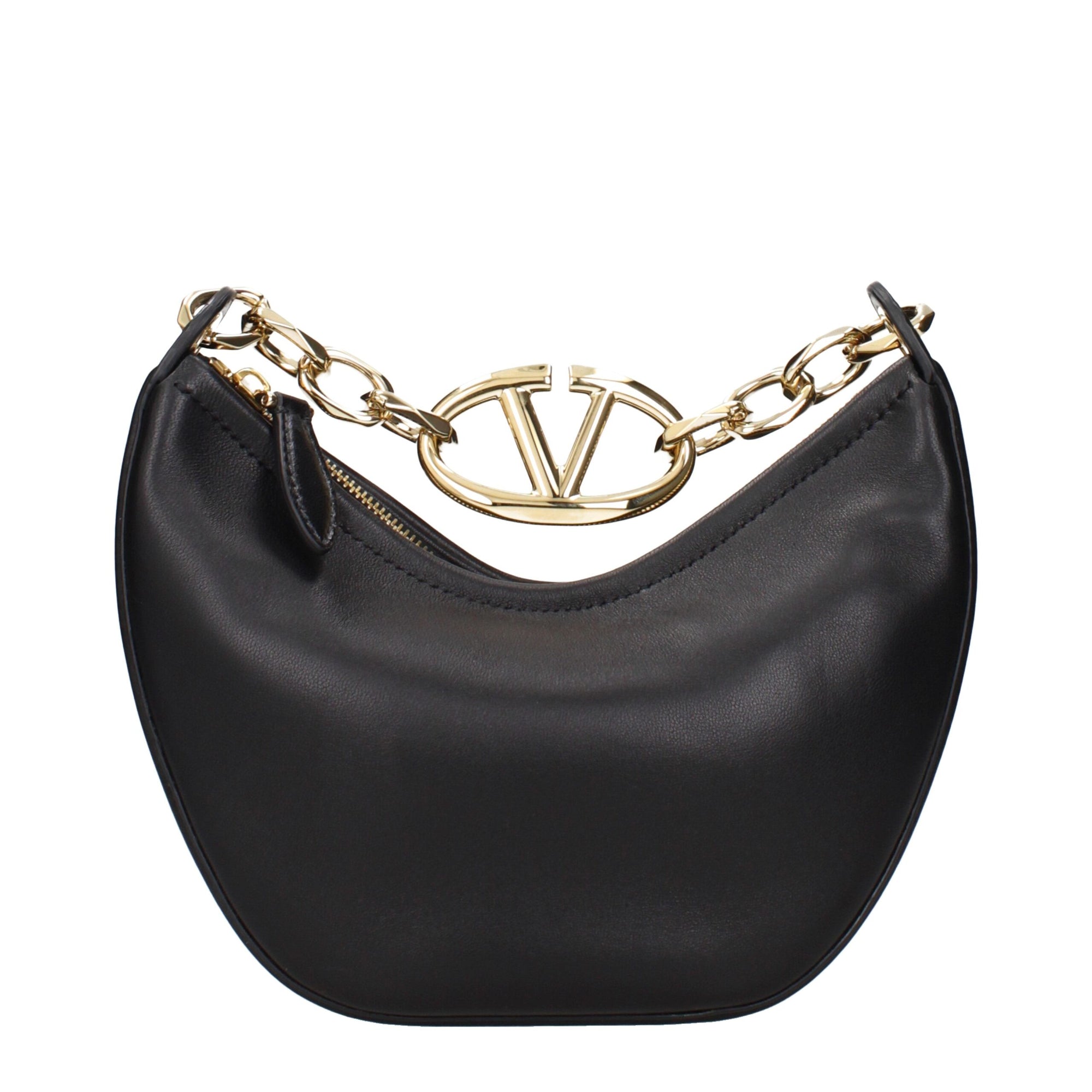 Valentino Garavani Black Leather Handbags