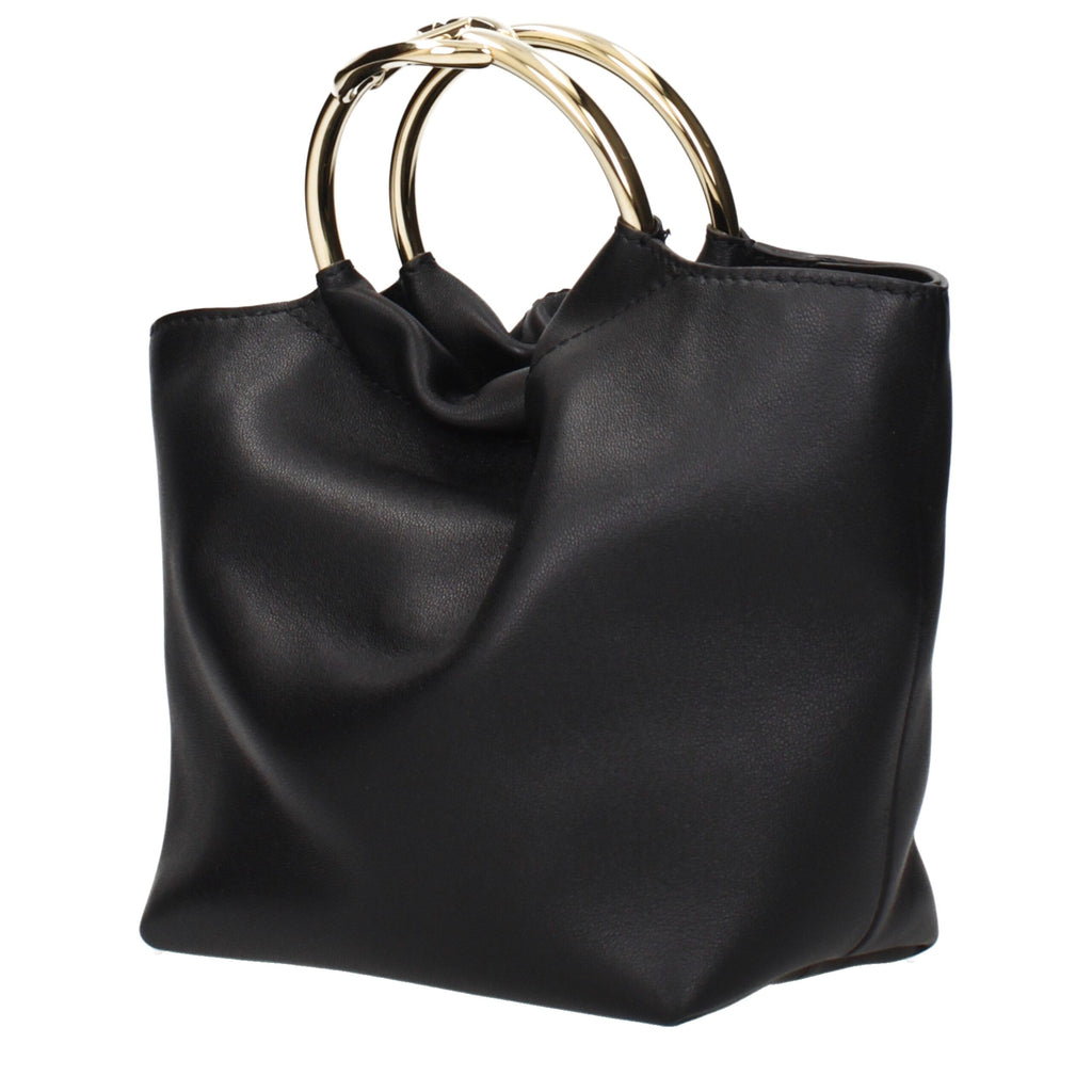 Valentino Garavani Black Leather Handbags