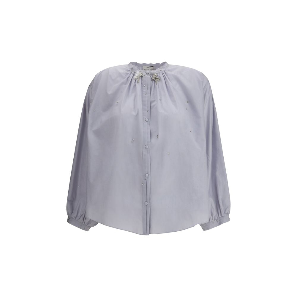 Forte_Forte Voile Shirt with embroidery