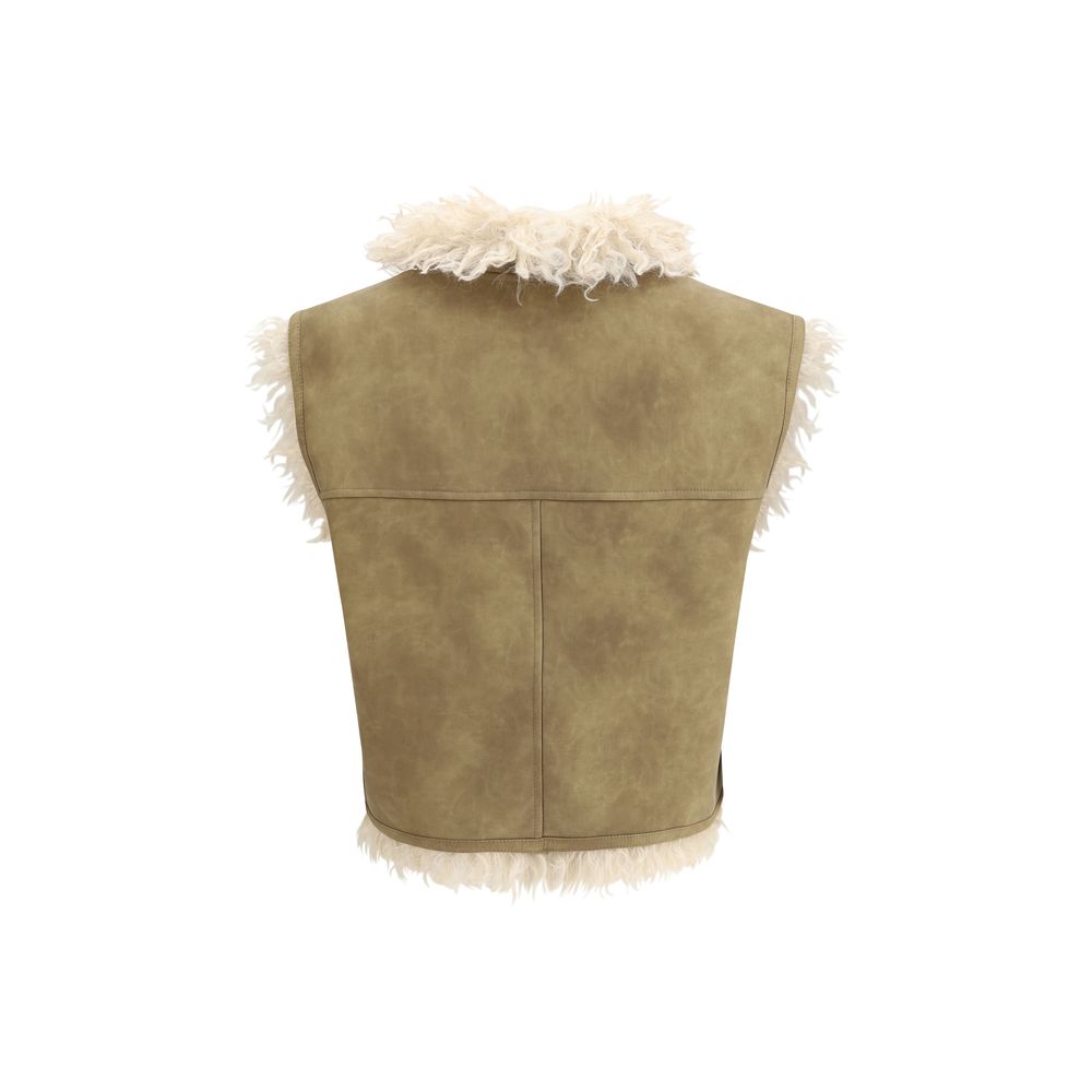 Marant Etoile Shearling faux leather Clara Gilet