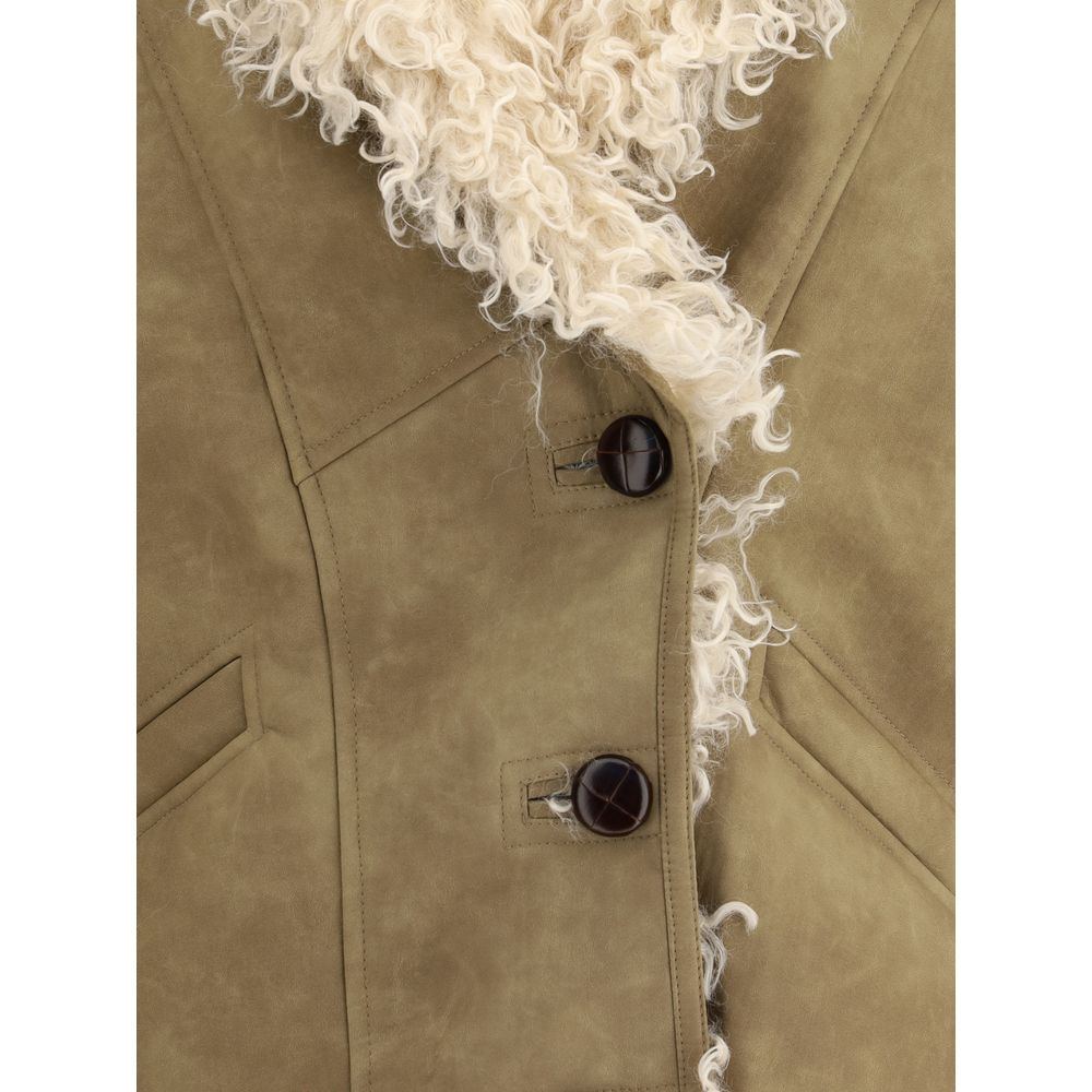 Marant Etoile Clea Shearling-effect faux fur Coat