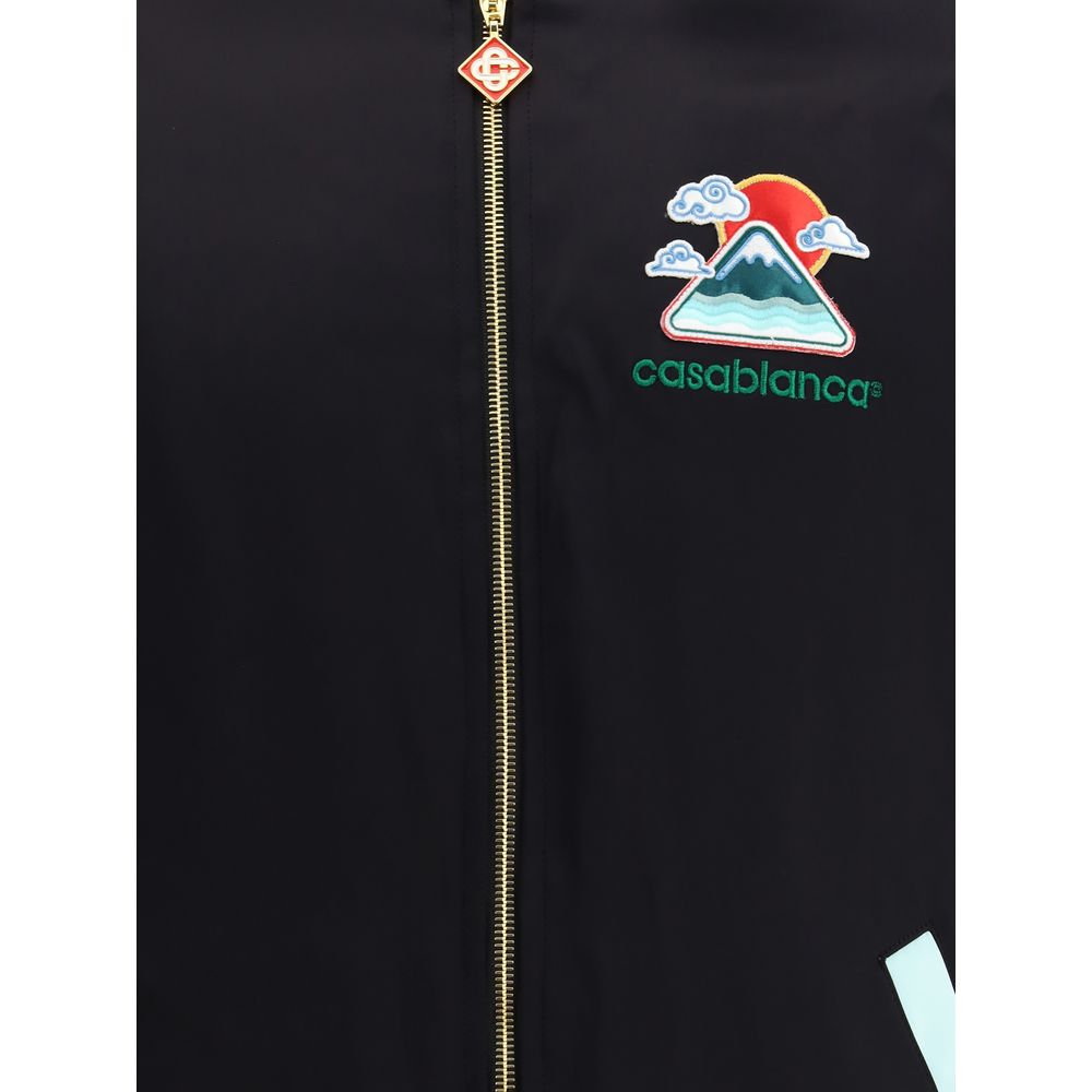 Casablanca Two-tone satin bomber Jacket