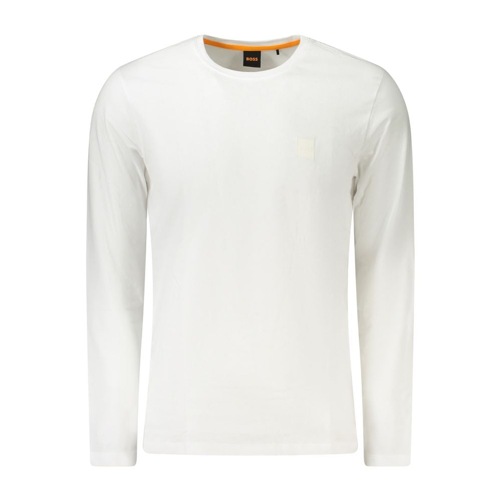 Hugo Boss White Cotton Men T-Shirt