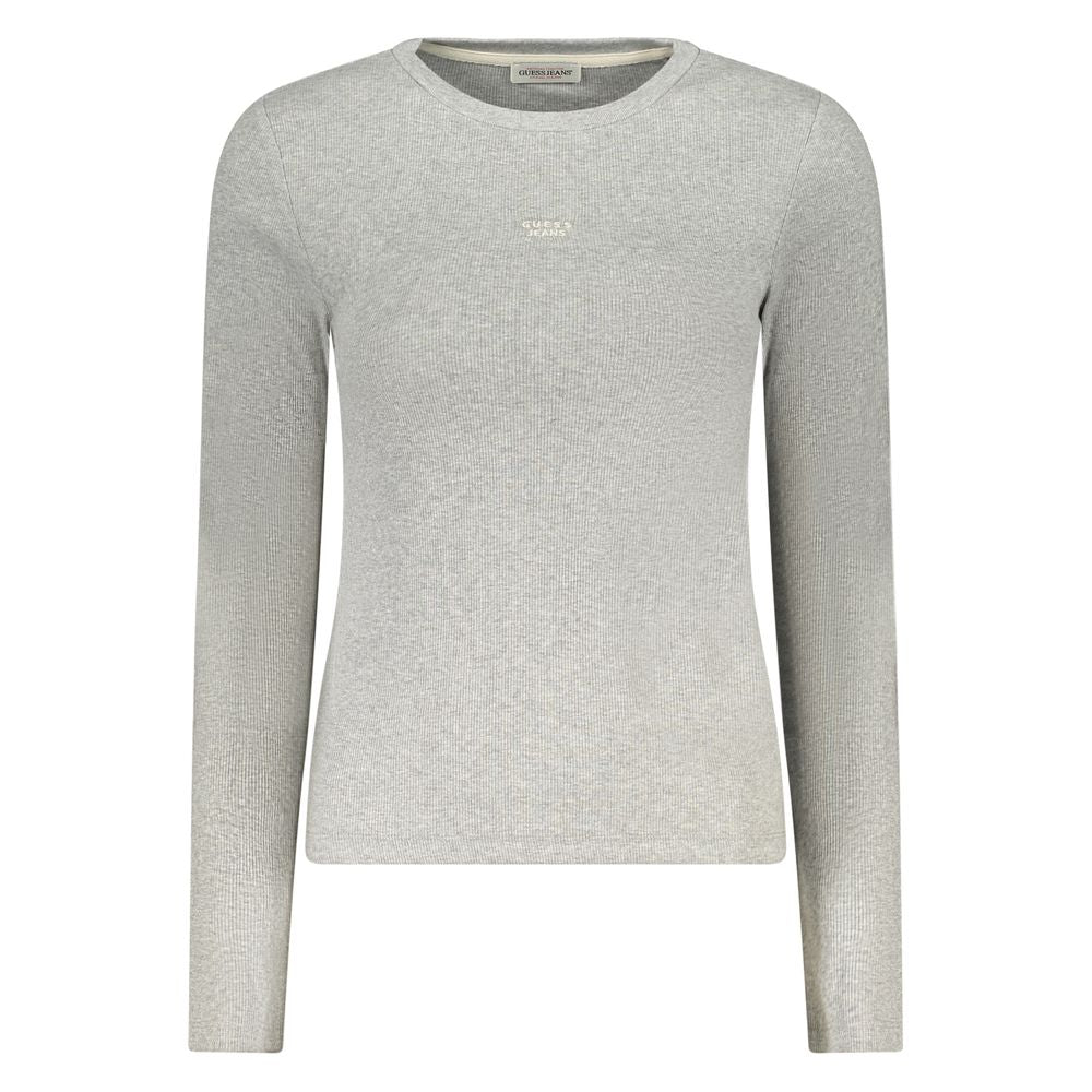 Guess Jeans Gray Cotton Women T-Shirt