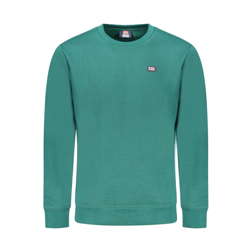 Norway 1963 Green Cotton Mens Sweater