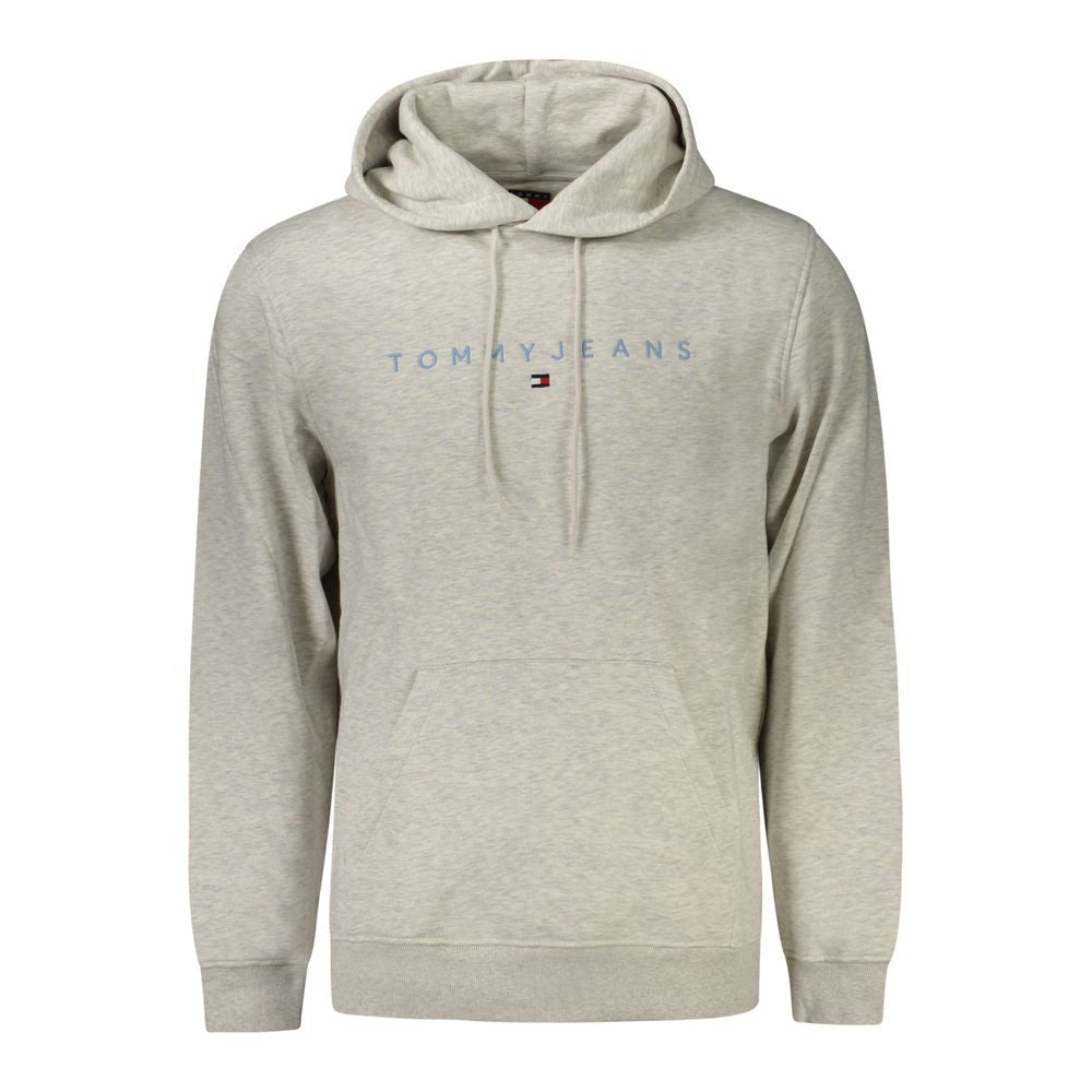 Tommy Hilfiger Gray Cotton Men Hoodie