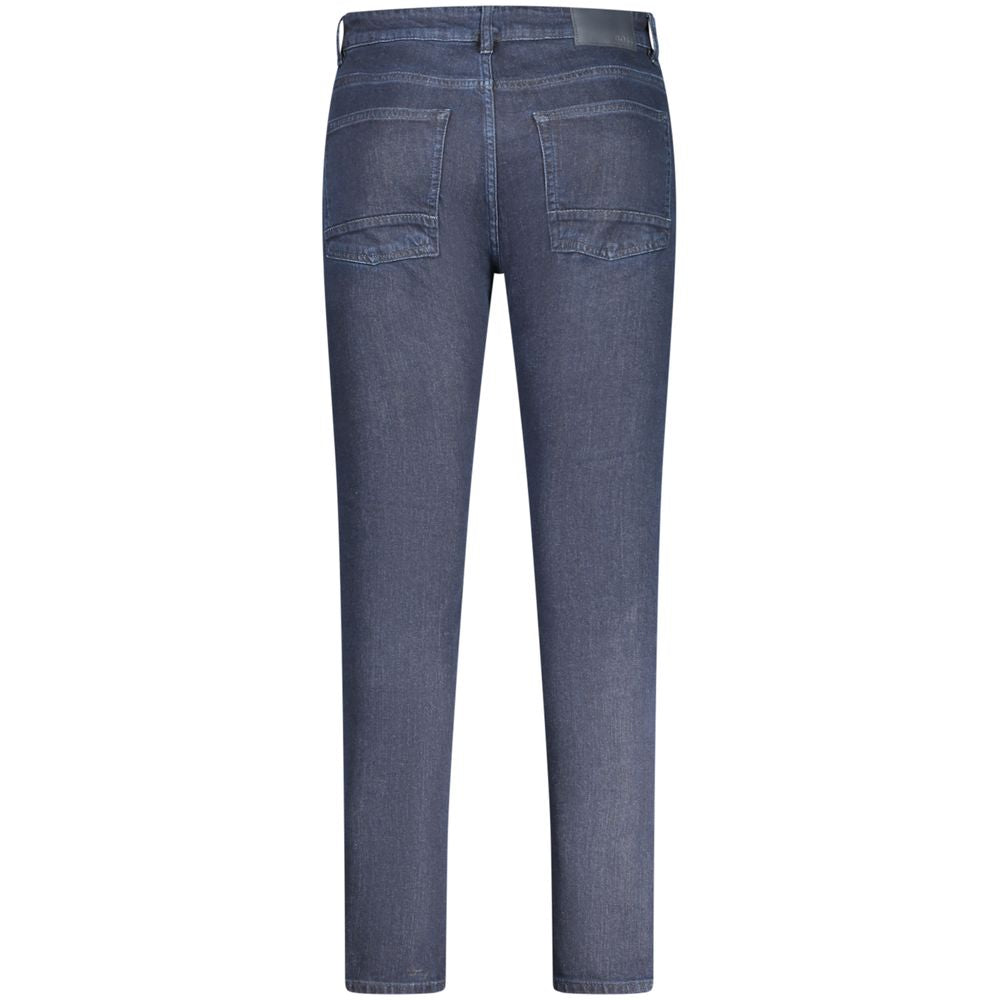 Hugo Boss Blue Cotton Men Jeans