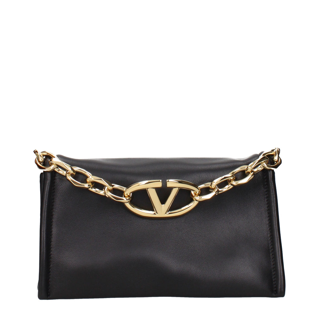 Valentino Garavani Black Leather Handbags