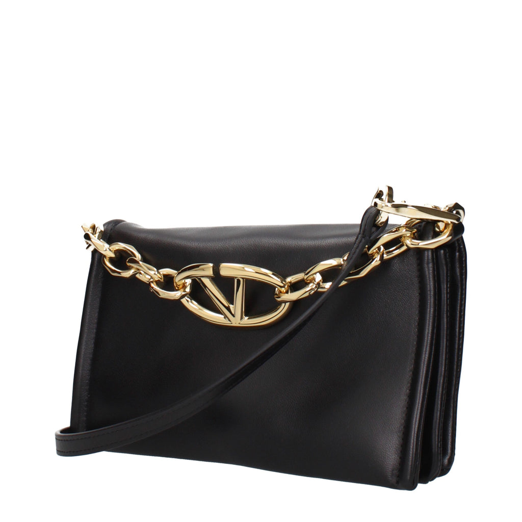 Valentino Garavani Black Leather Handbags