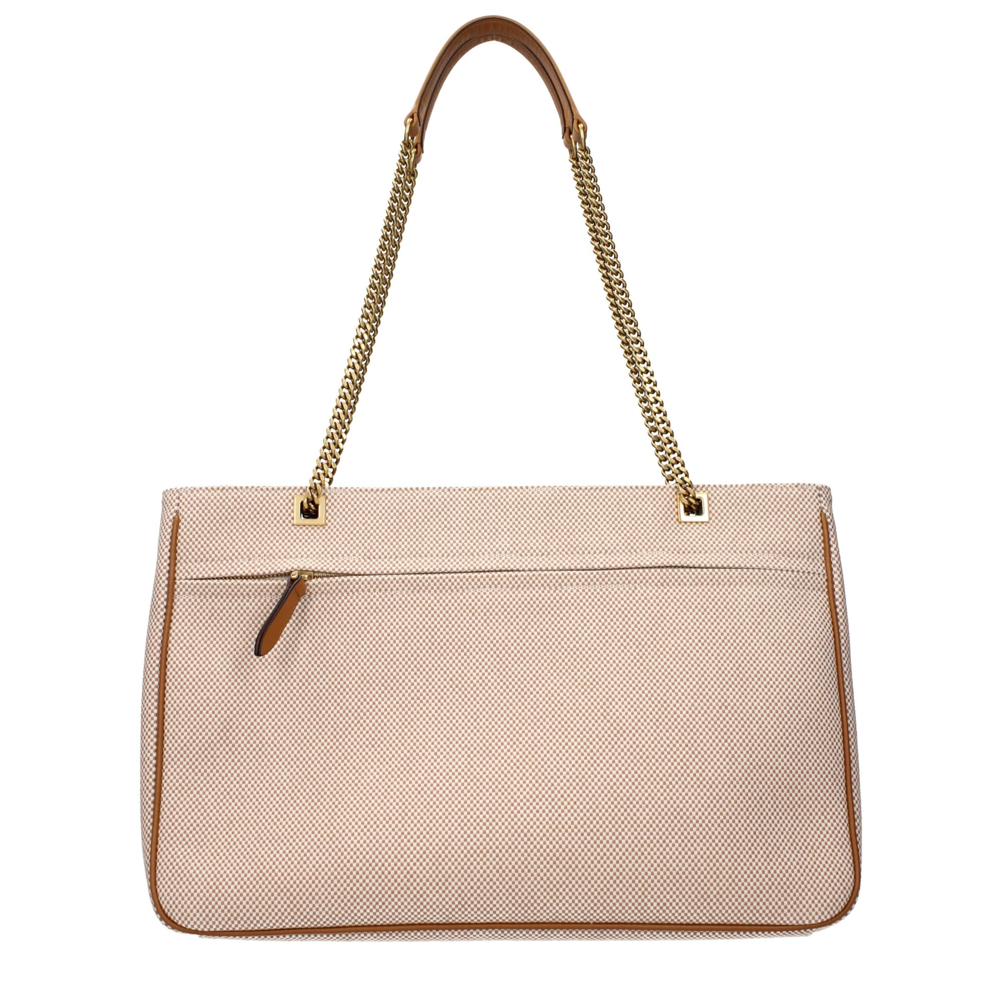 Valentino Garavani Beige Fabric Shoulder Bags