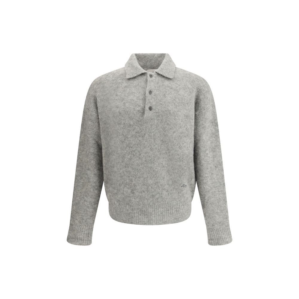 Ami Paris Wool Polo Sweater