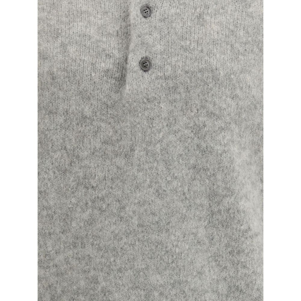 Ami Paris Wool Polo Sweater