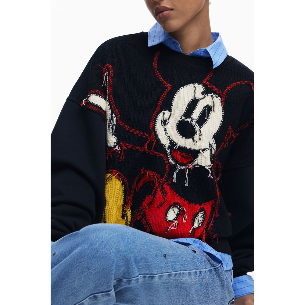 Desigual Black Cotton Women Sweater