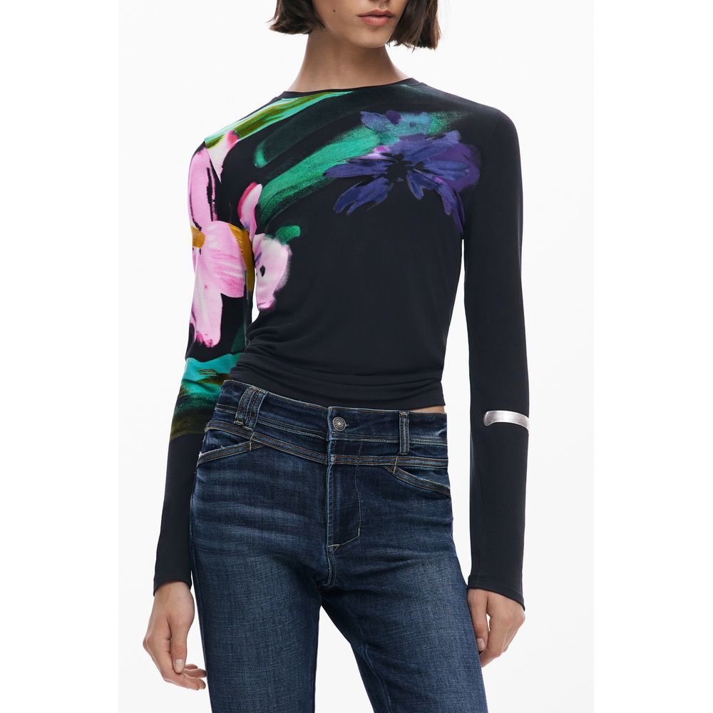 Desigual Black Viscose Women Top