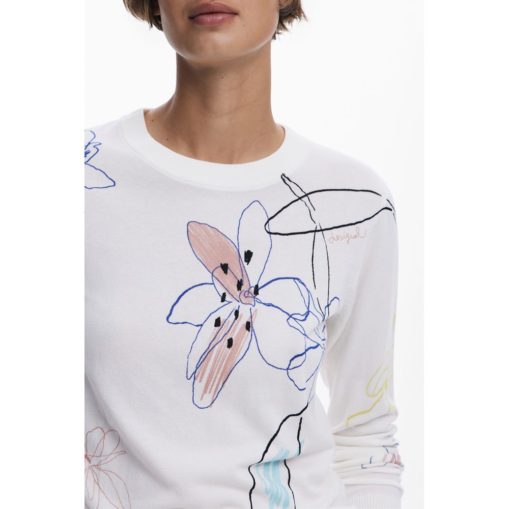 Desigual White Viscose Women Sweater