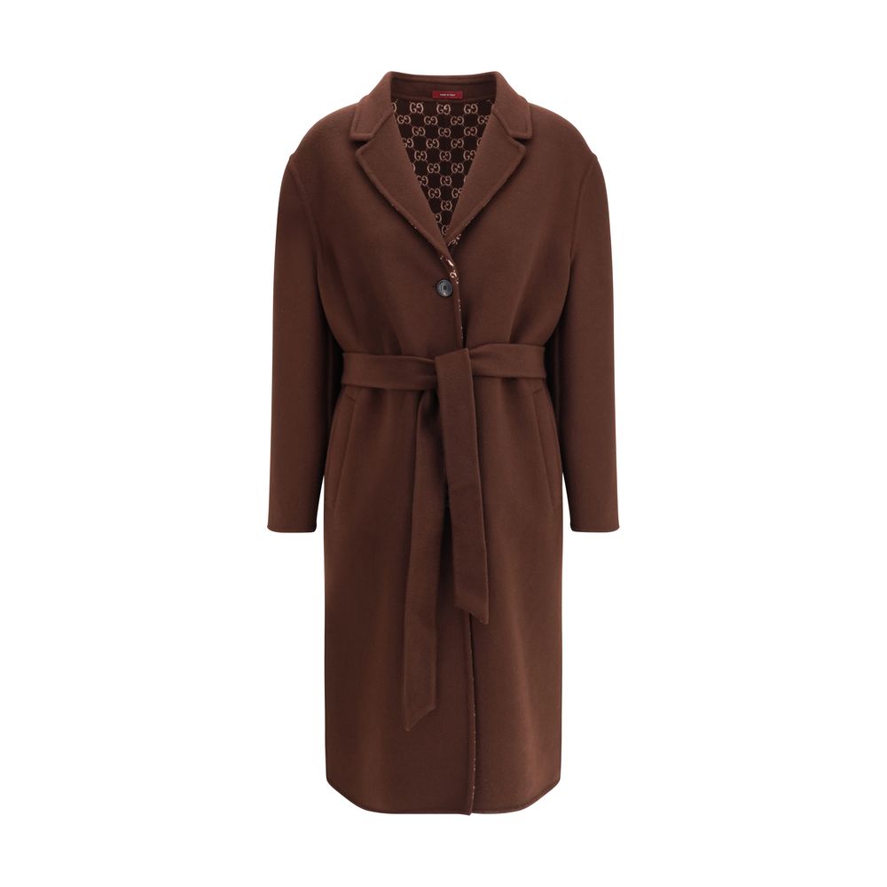 Gucci Silk and wool reversible Coat