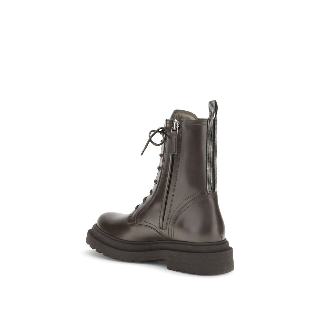 Brunello Cucinelli Leather Ankle Boots