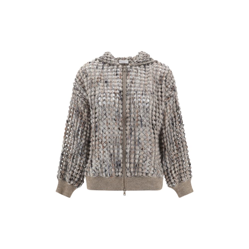 Brunello Cucinelli Perfored wool Cardigan