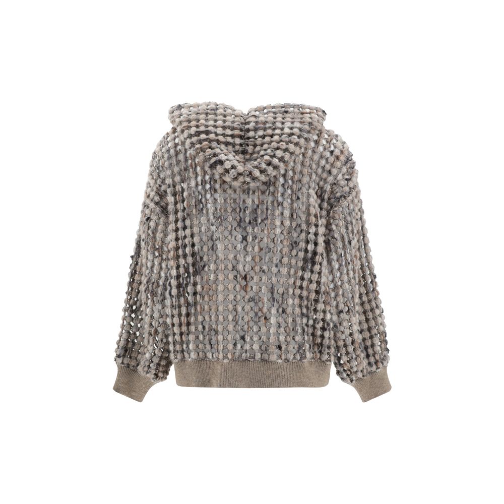 Brunello Cucinelli Perfored wool Cardigan