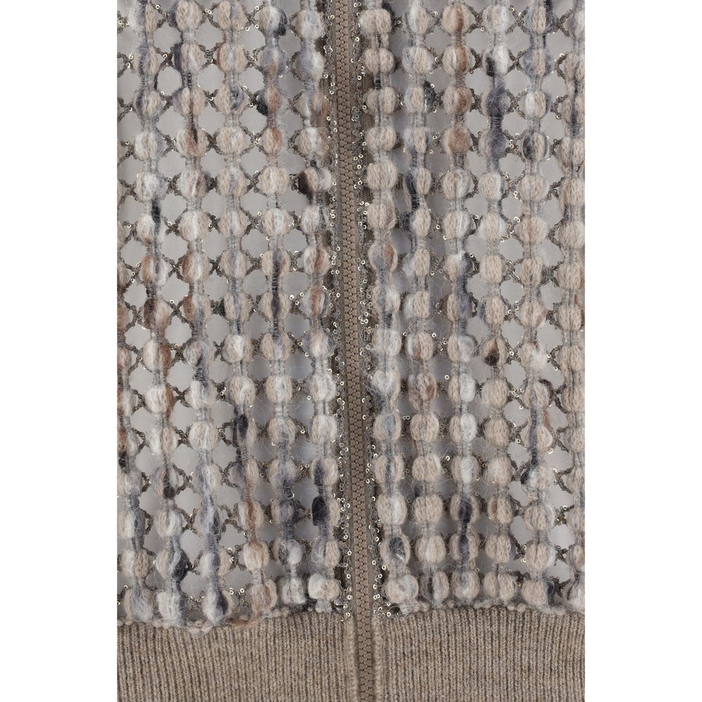 Brunello Cucinelli Perfored wool Cardigan