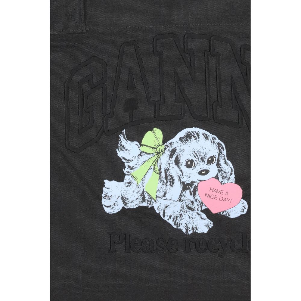 Ganni Puppy Tote Bag