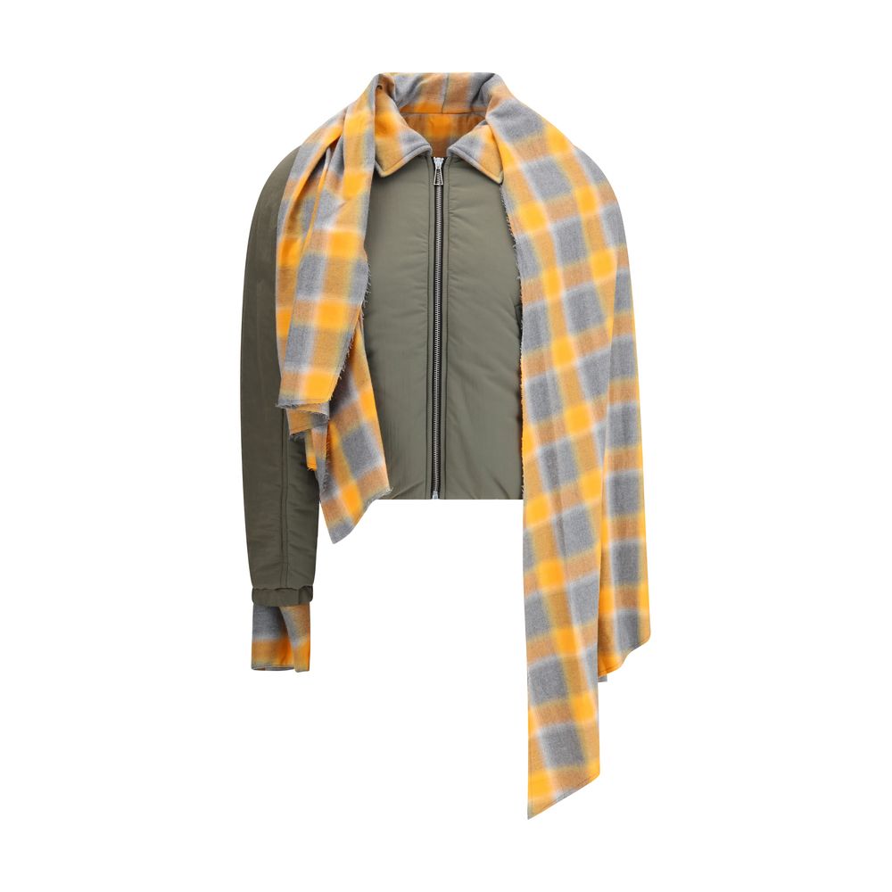 MARBELL Maxi-scarf Puffer Jacket