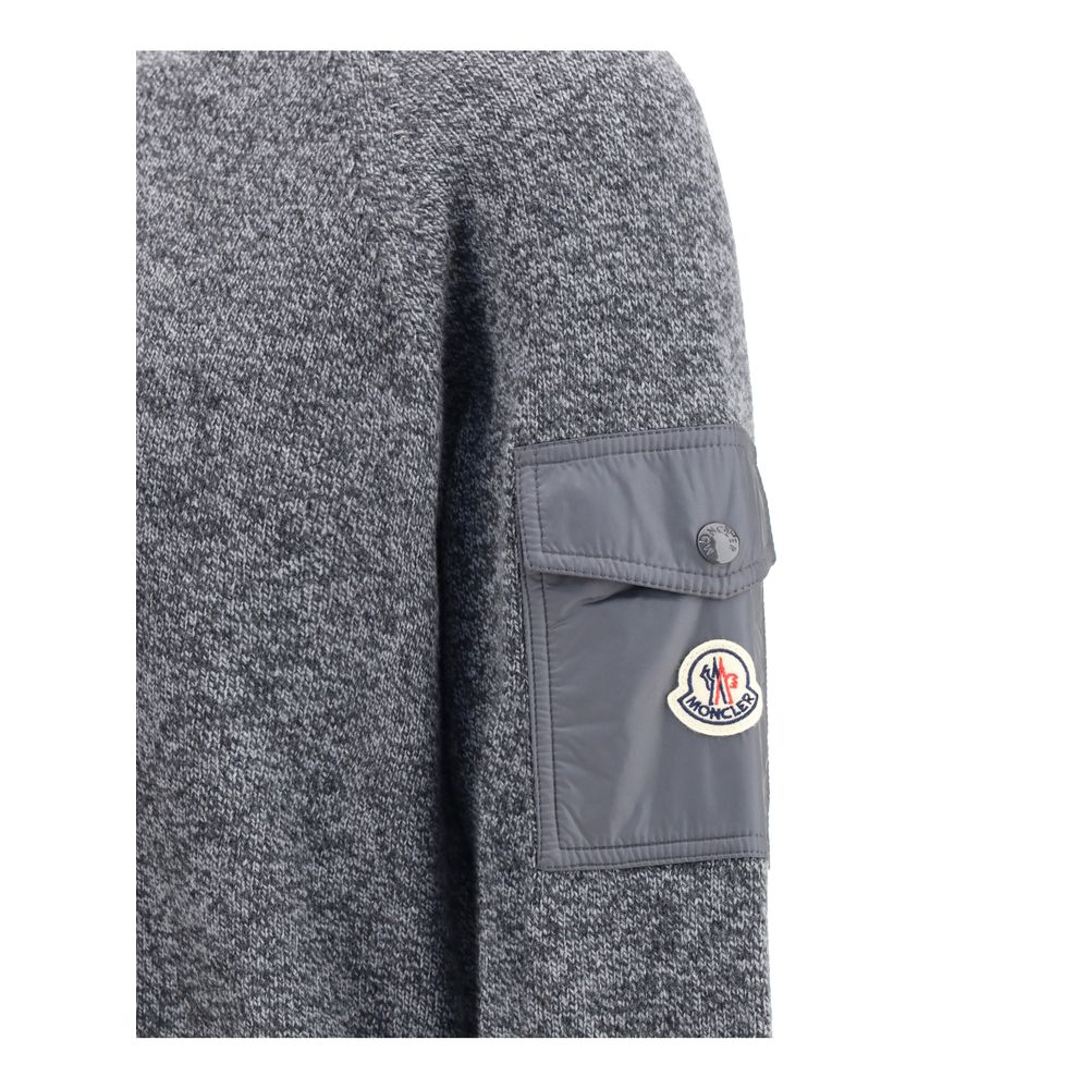 Moncler Wool mouliné and cashmere Sweater