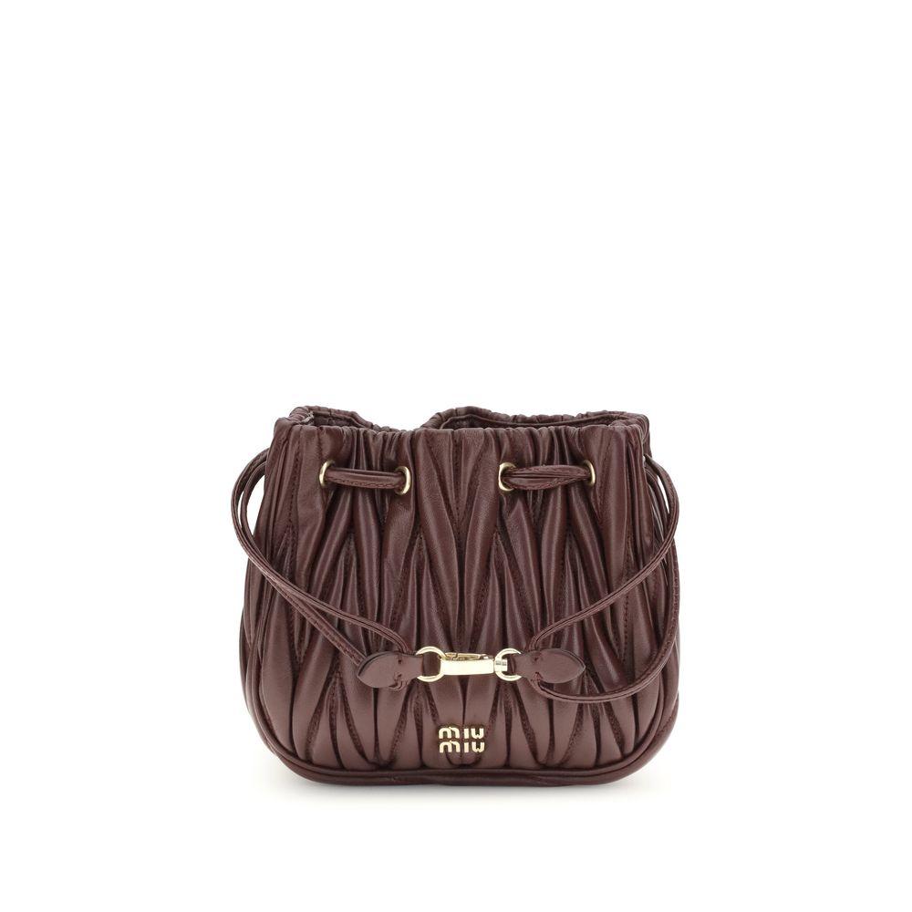 Miu Miu Matelassé nappa leather Pouch