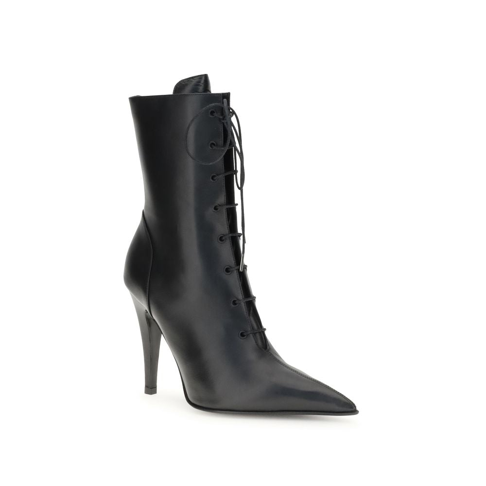 Alexander McQueen Leather Ankle Boots