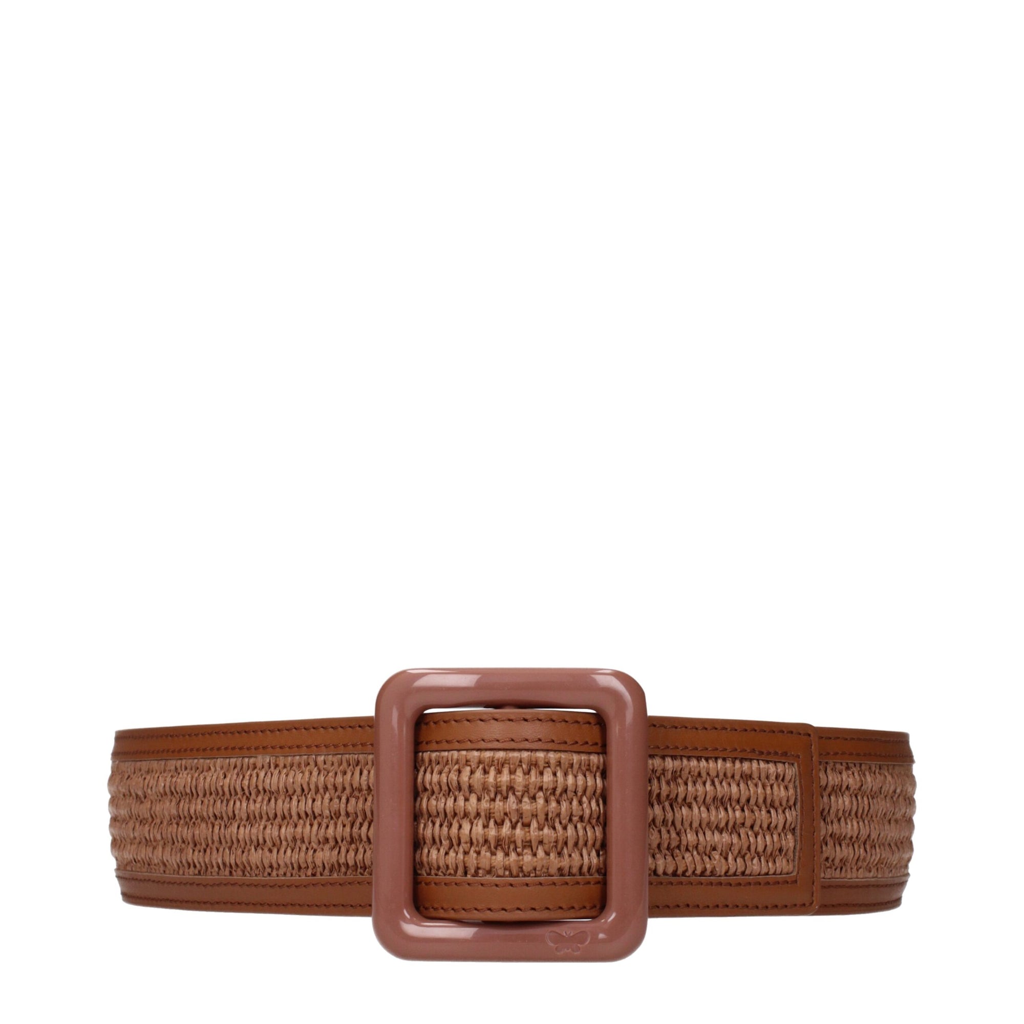 Max Mara Brown Raffia Belts