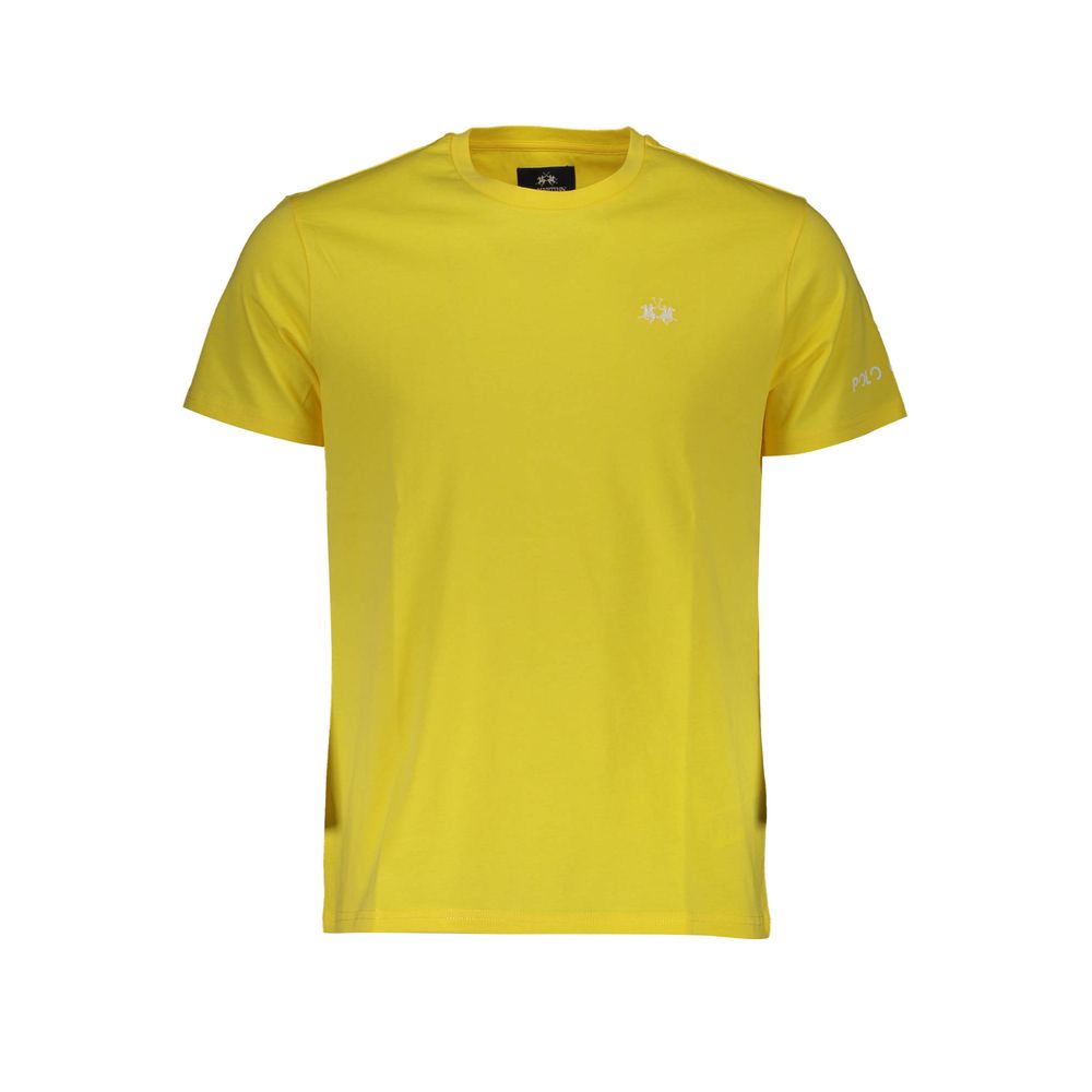 La Martina Yellow Cotton T-Shirt