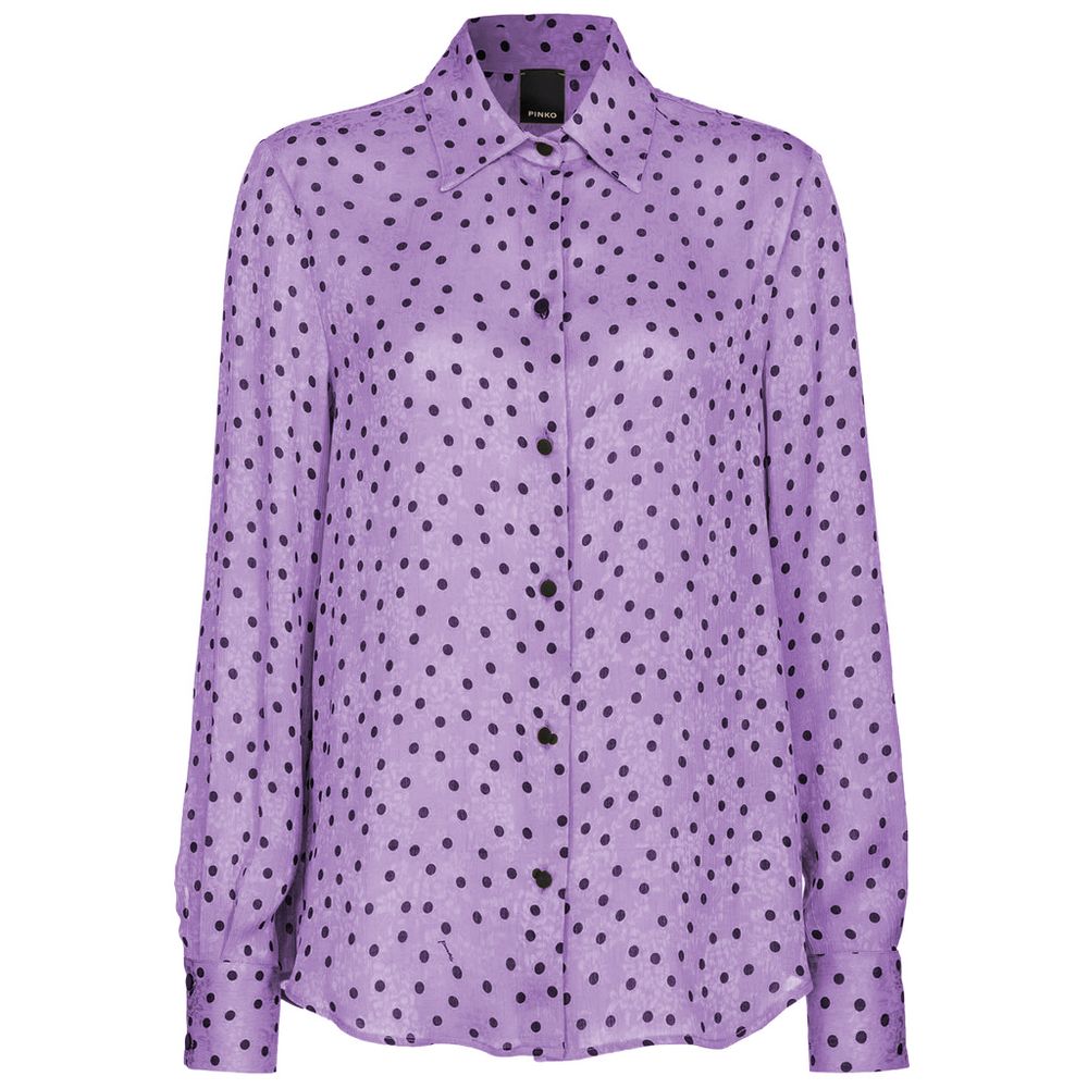 PINKO Purple Polyester Shirt