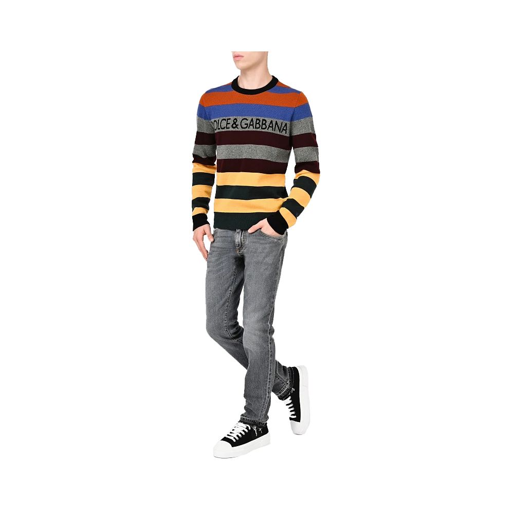 Dolce & Gabbana Multicolor Cashmere Sweater