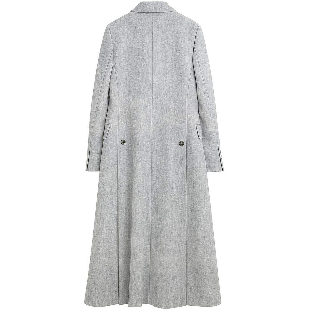 Made in Italy Gray Wool Jackets & Coat