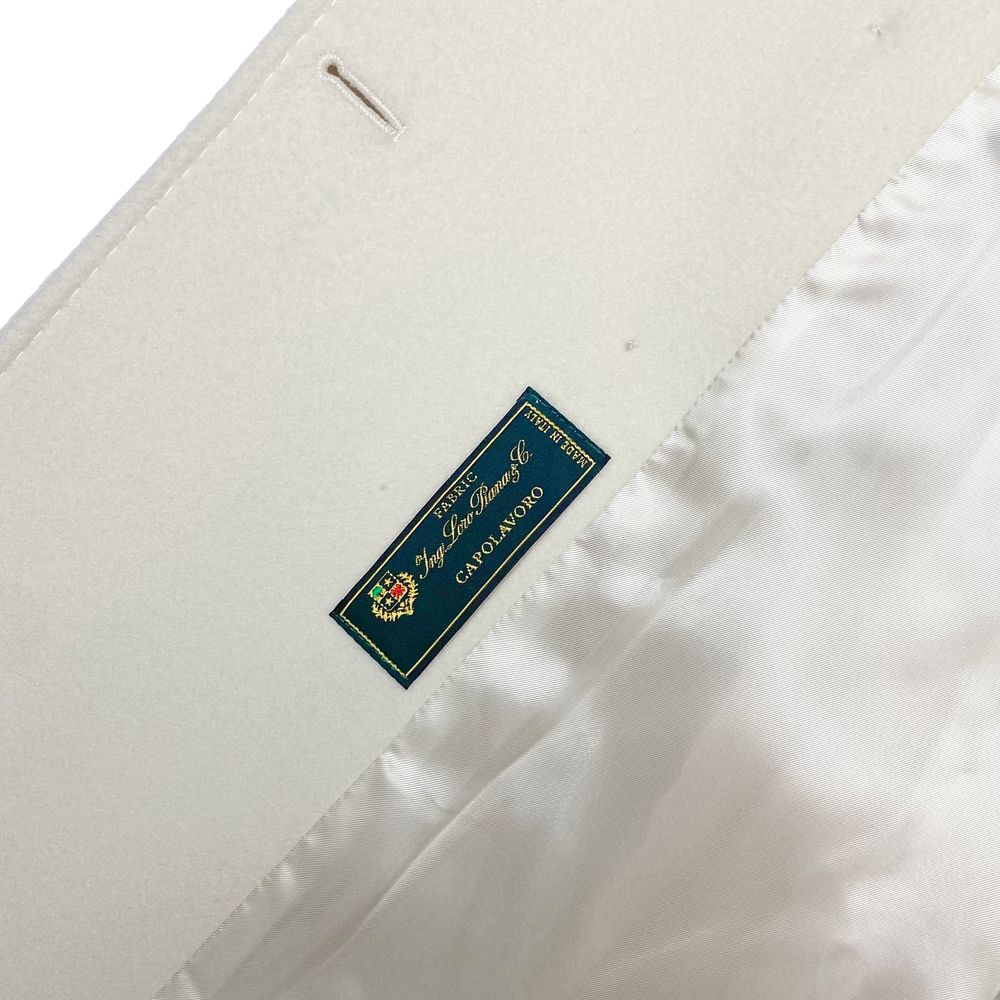 Made in Italy White Wool Jackets & Coat