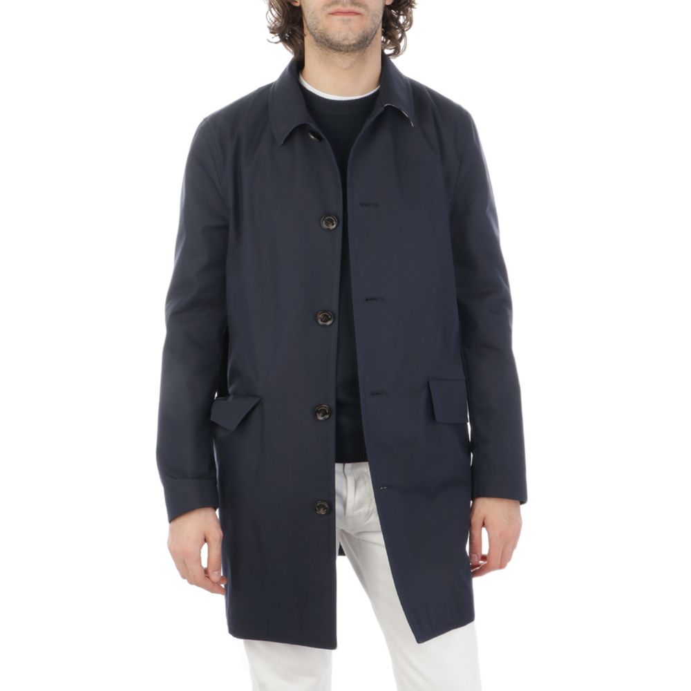 Aquascutum Blue Cotton Jacket