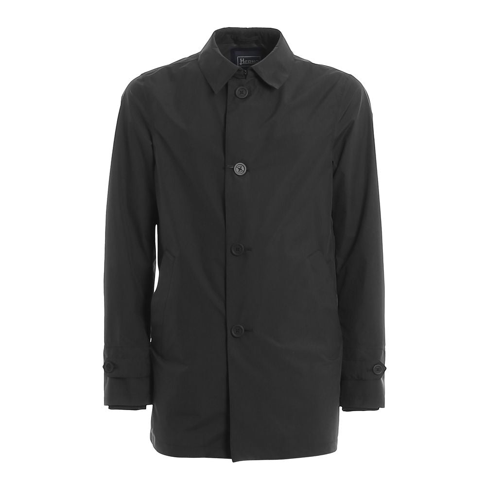 Herno Black Polyester Jacket