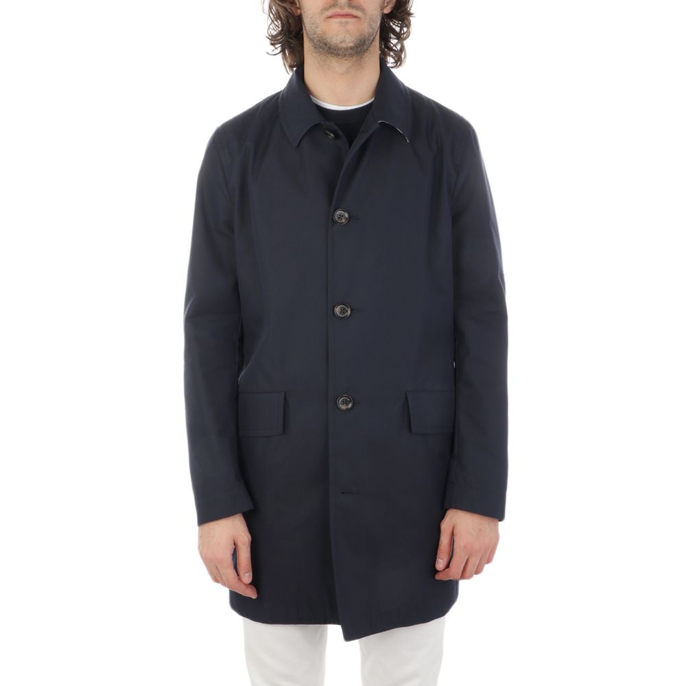 Aquascutum Blue Cotton Jacket