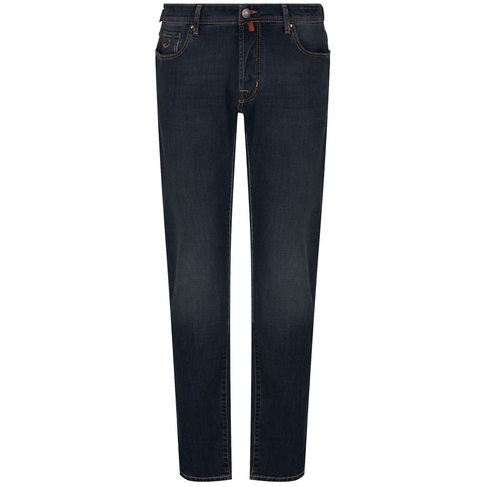 Jacob Cohen Blue Cotton Jeans & Pant