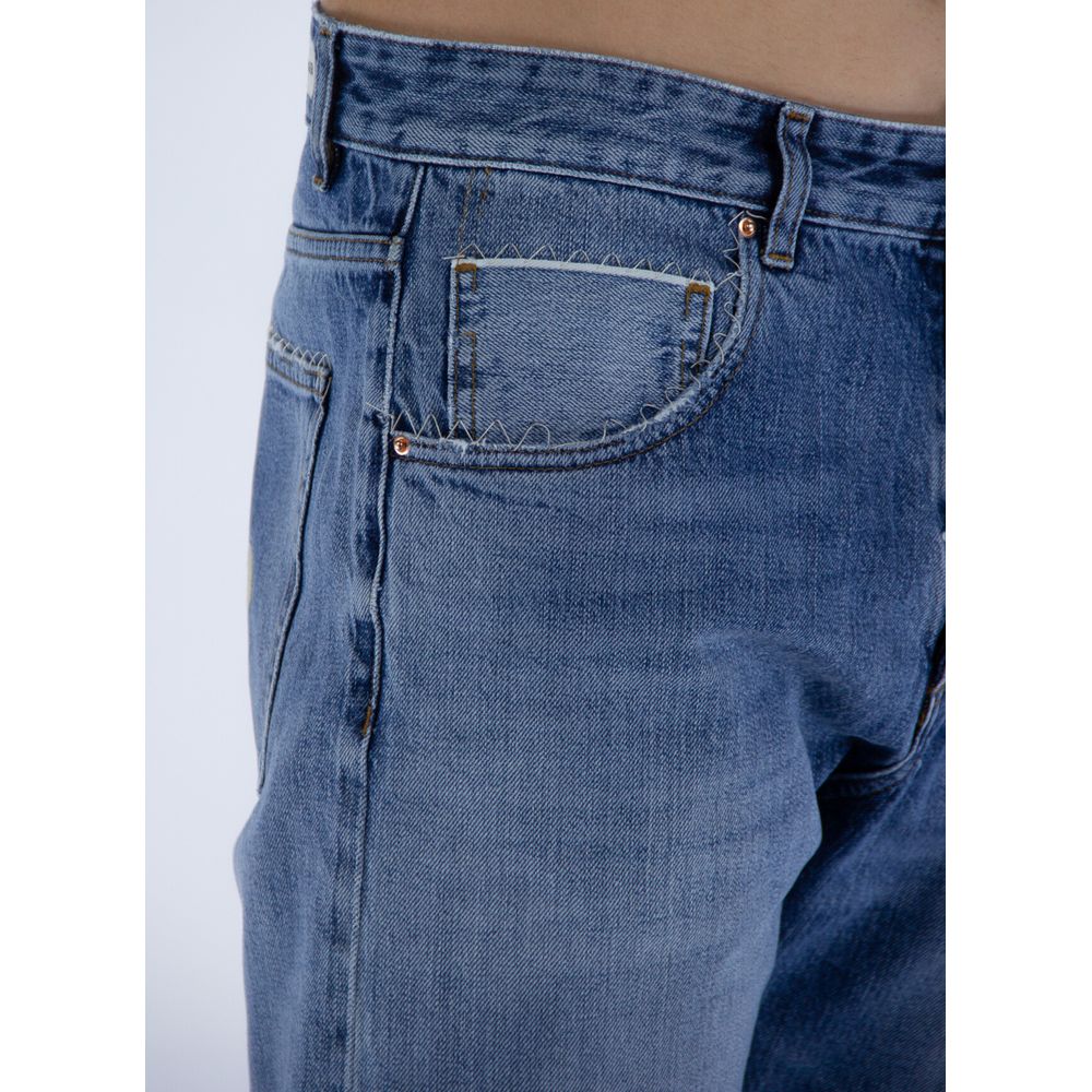 Don The Fuller Blue Cotton Jeans & Pant