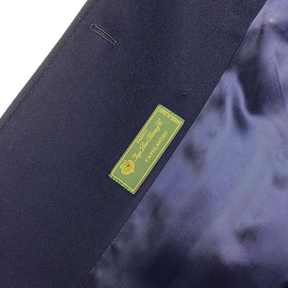 Made in Italy Blue Wool Jackets & Coat