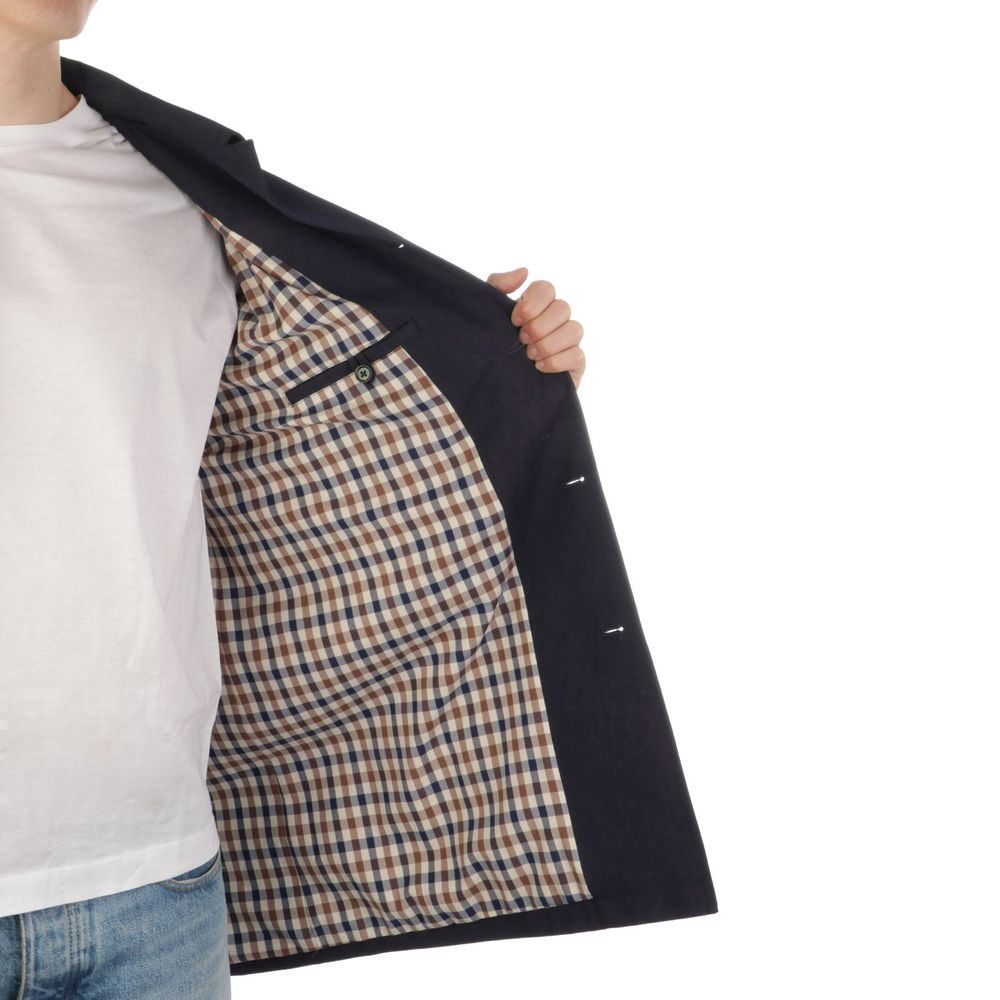 Aquascutum Blue Polyester Jacket