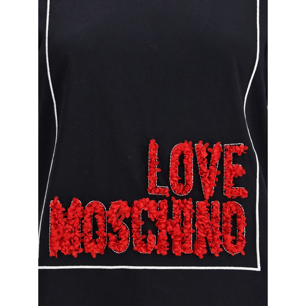 Love Moschino Embroidered Crewneck T-shirt