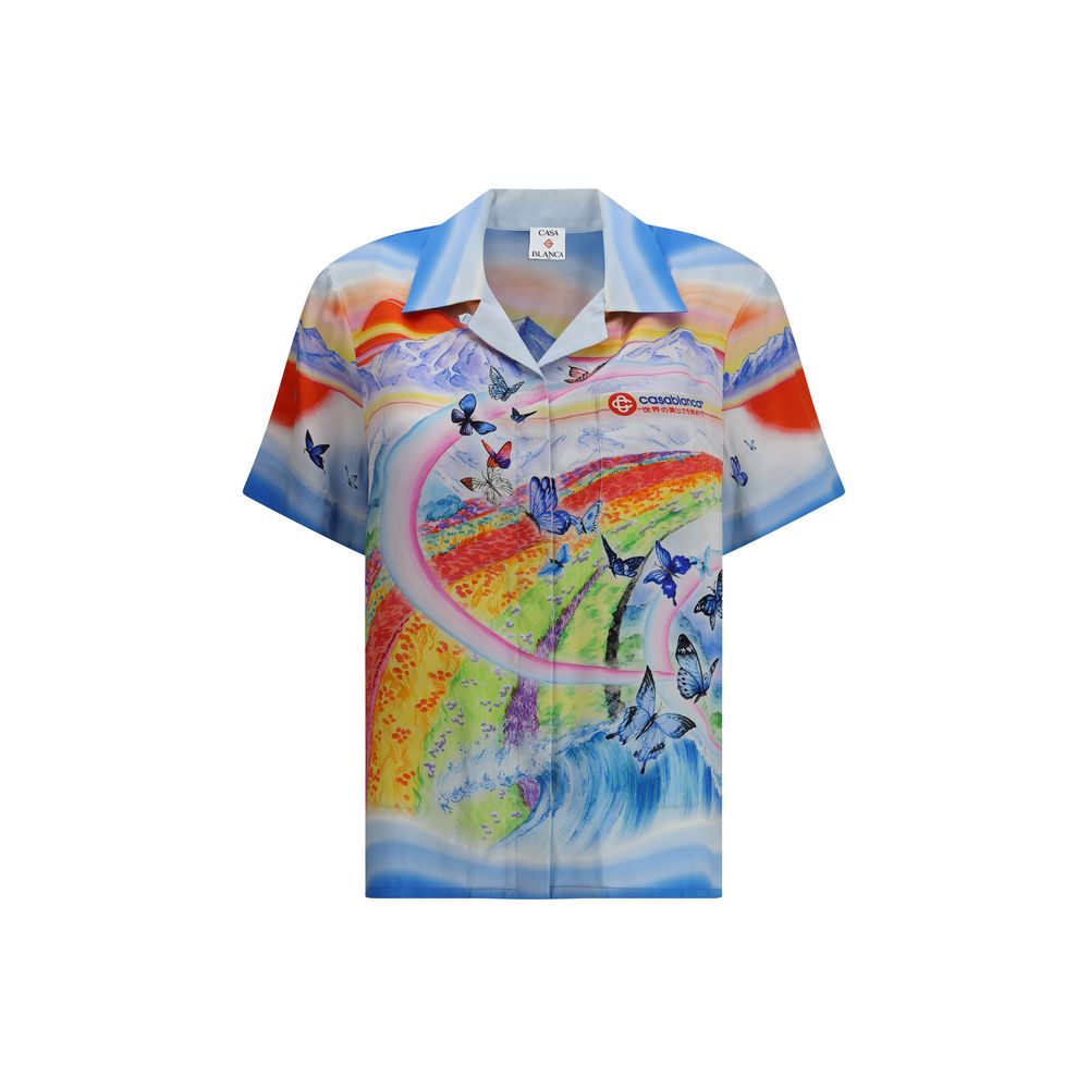 Casablanca Teacher Butterfly Landscape short sleeves Shirt