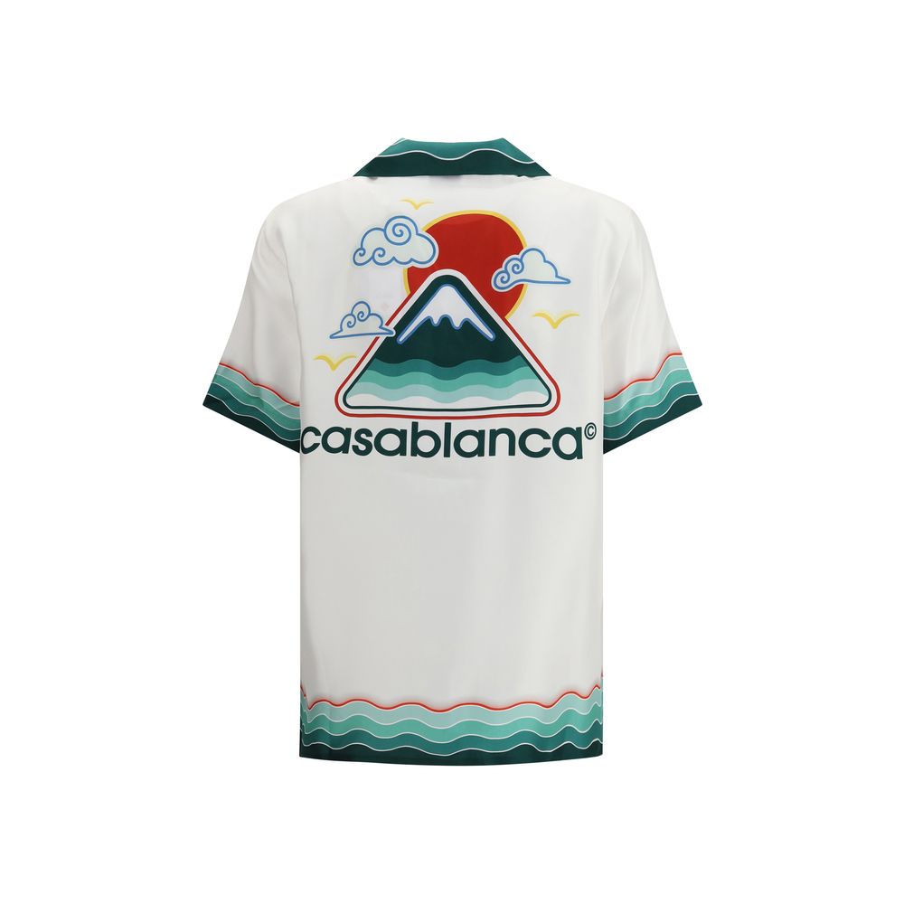 Casablanca Silk Cuban Collar short sleeve Shirt