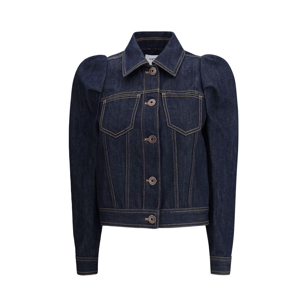 Alexander McQueen Denim Jacket with pointed shoulders