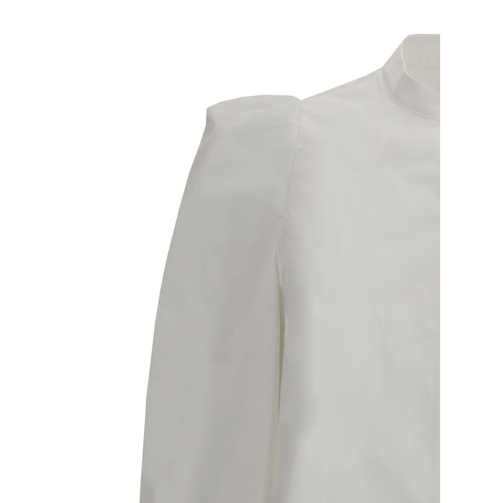 Alexander McQueen White Shirt with mandarin collar