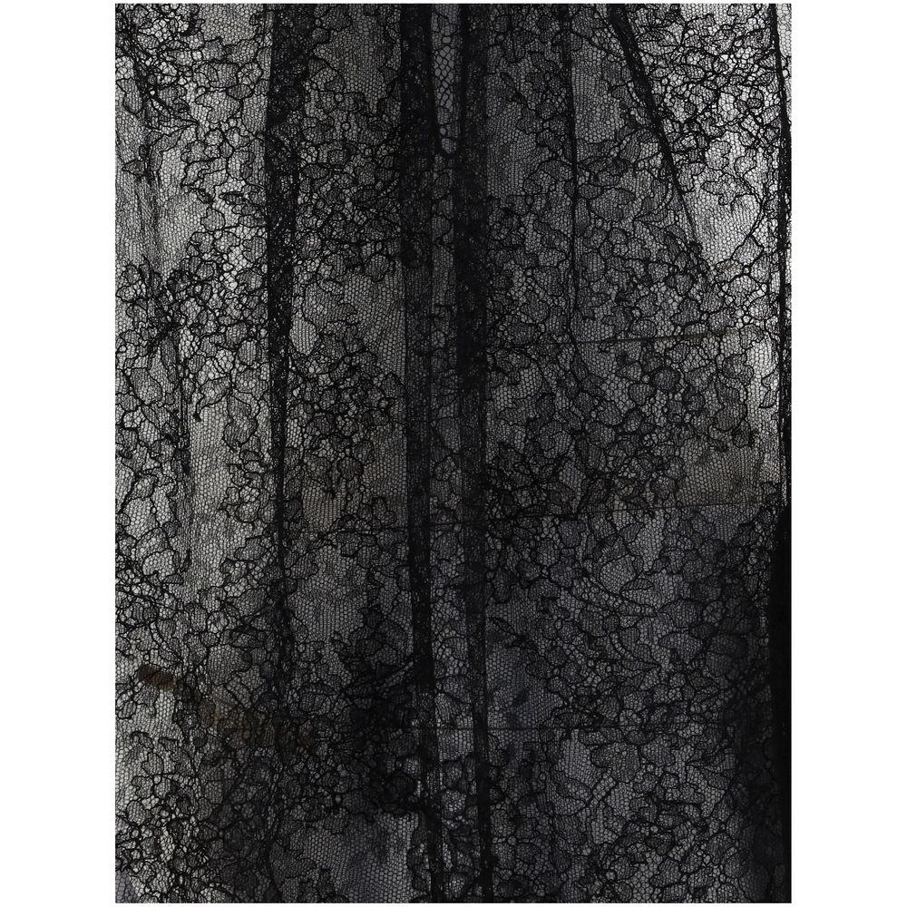 Alexander McQueen Sleeveless black Lace Top