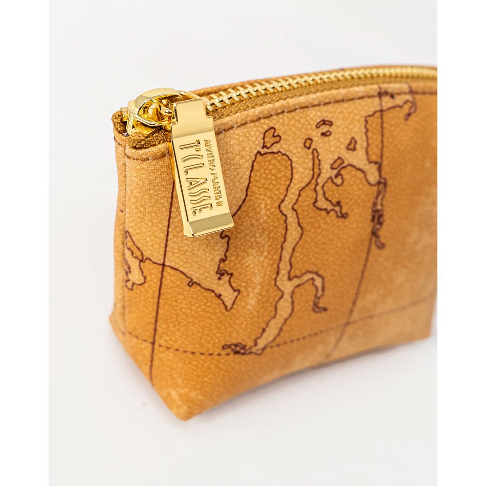 Alviero Martini Prima Classe Beige Cotton Clutch Bag