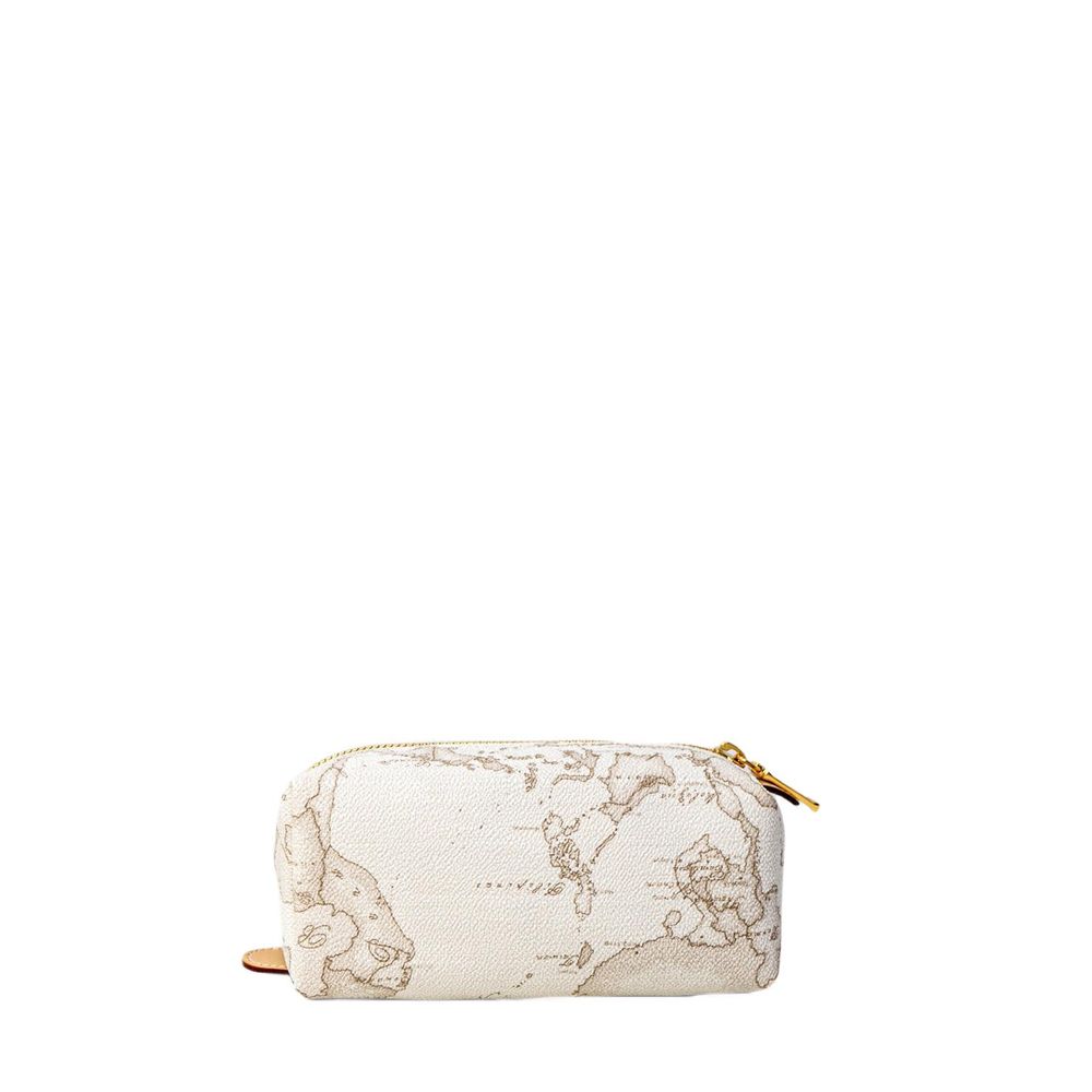Alviero Martini Prima Classe White Cotton Clutch Bag
